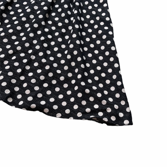 Maeve Anthropologie Black Dotted A-Line Mini Dress - Picture 5 of 11